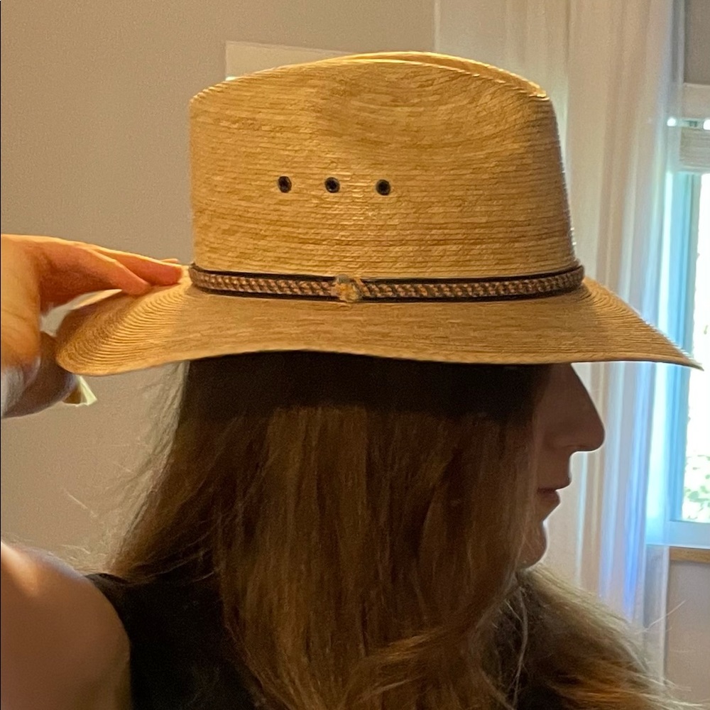Panama Fedora Straw Sun Hat made in Mexico M